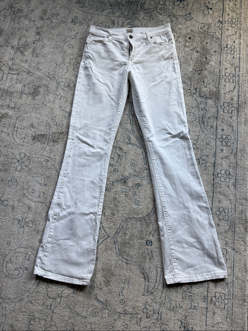 Citizens Of Humanity White Flare Jeans